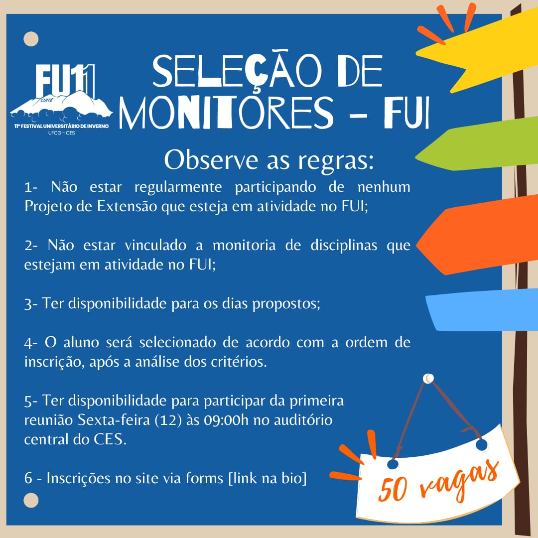 card seleção de monitores do fui